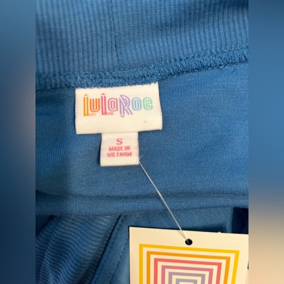 LuLa Roe NWT Blue Open-Front Fleece Jacket Women’s Size S Distressed - Picture 5 of 8